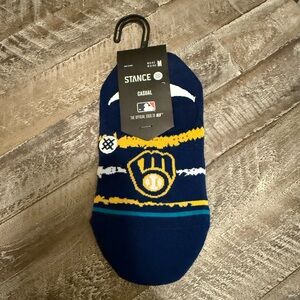 Brand New w/ Tags! Unisex Stance No Show Milwaukee Brewers Casual Socks!